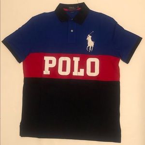 Polo Ralph Lauren Big Pony Block Print Polo Shirt
